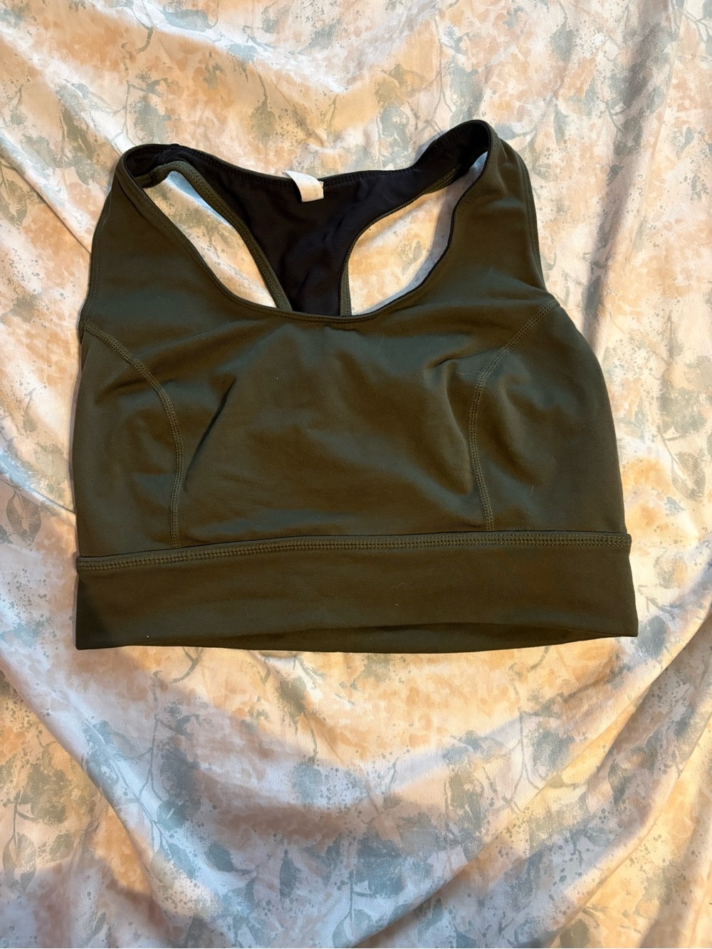 Free people Green Racerback Sports Bra